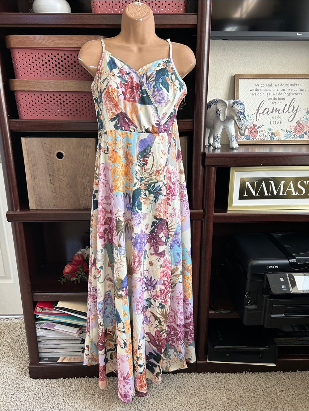 SHEIN Teen 14Y Floral Maxi Dress